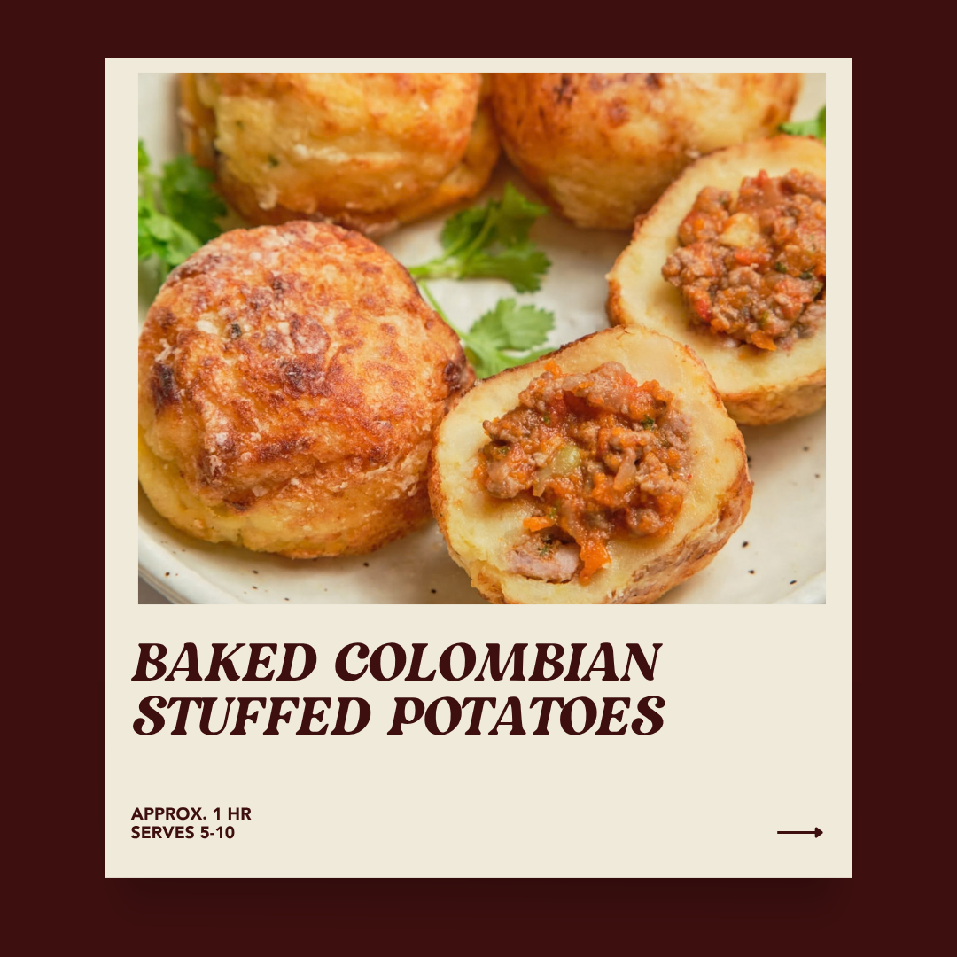 Baked Colombian Stuffed Potatoes