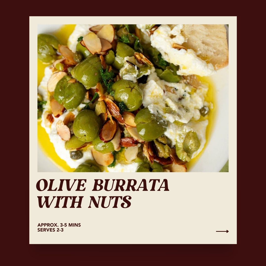 Burrata Date-Night Plate with Olives