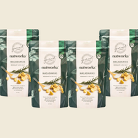 Nutworks Macadamias 4-Pack (4 x 200g) in Roasted Macadamia Nuts with Rosemary & Sea Salt