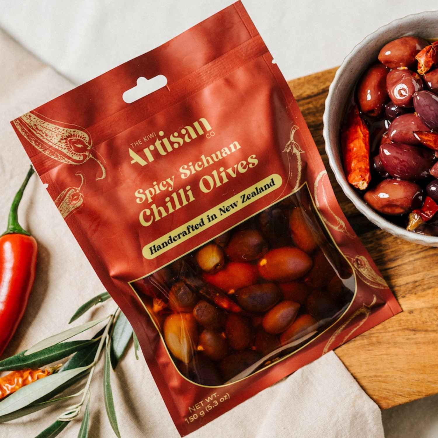 Spicy Sichuan Chilli Olives – Kiwi Artisan