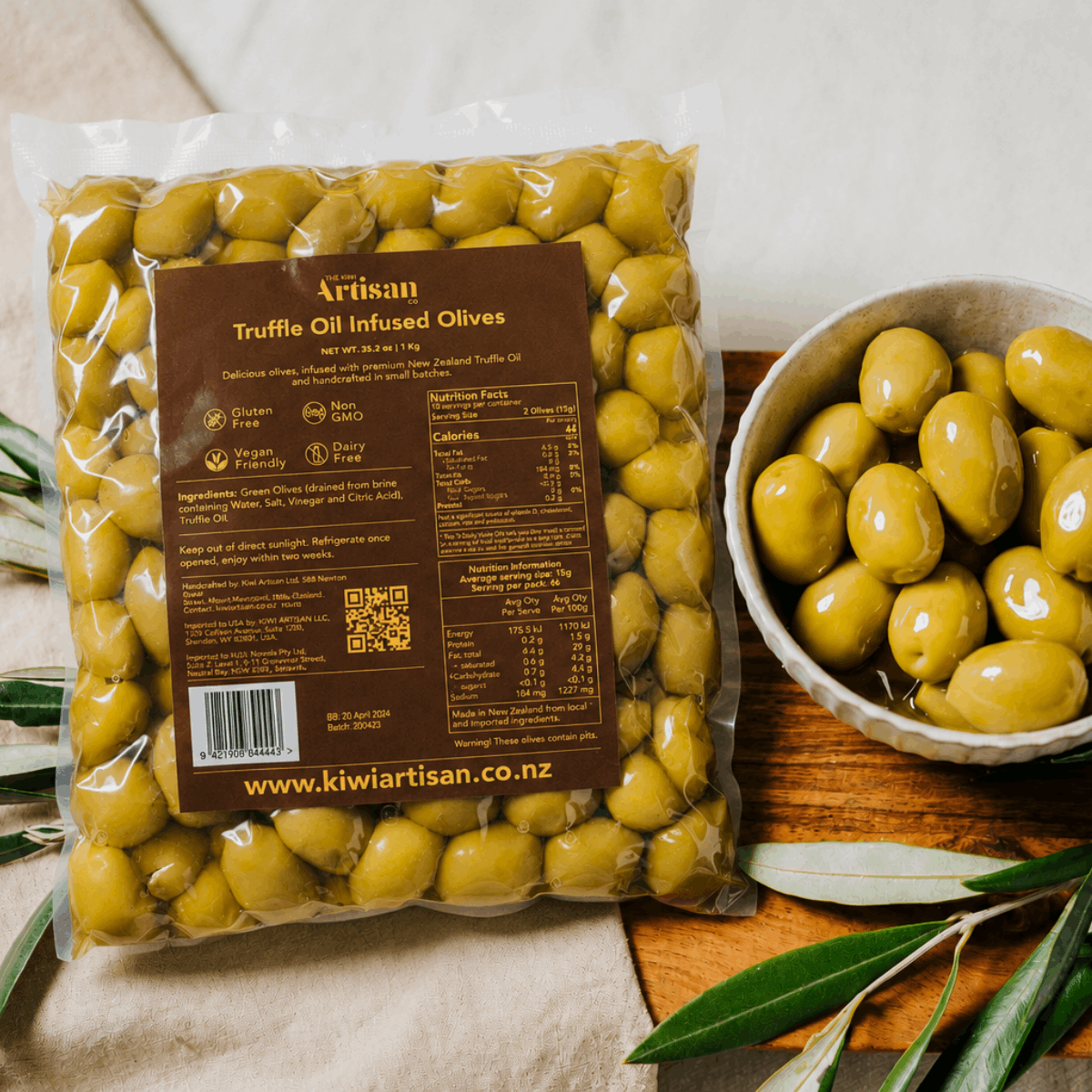 Truffle Oil Infused Olives
