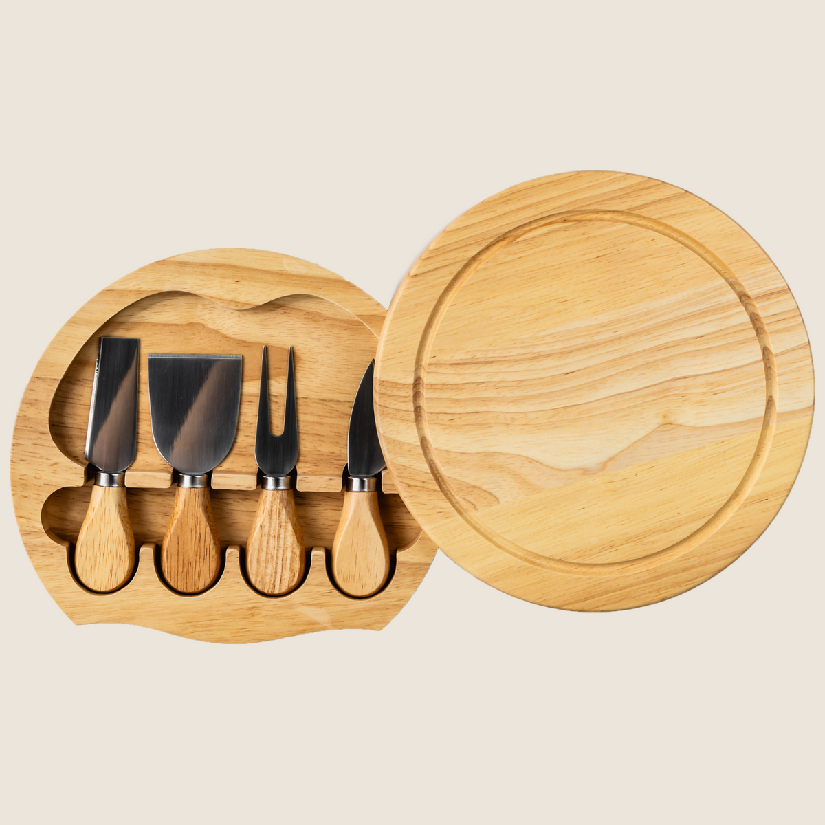 5-Piece Cheese Knife and Board Set