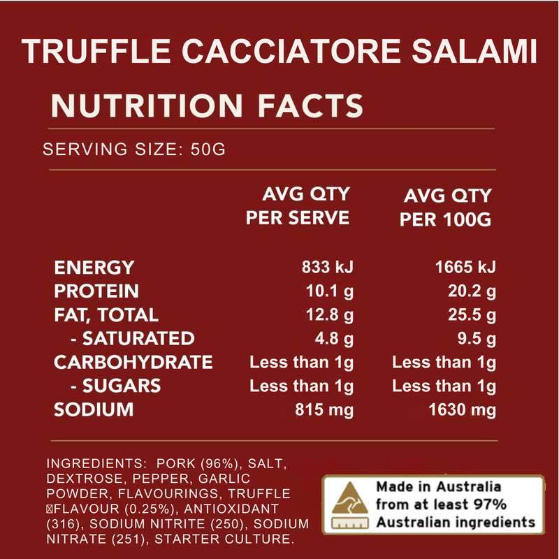 Truffle Cacciatore Salami 150g